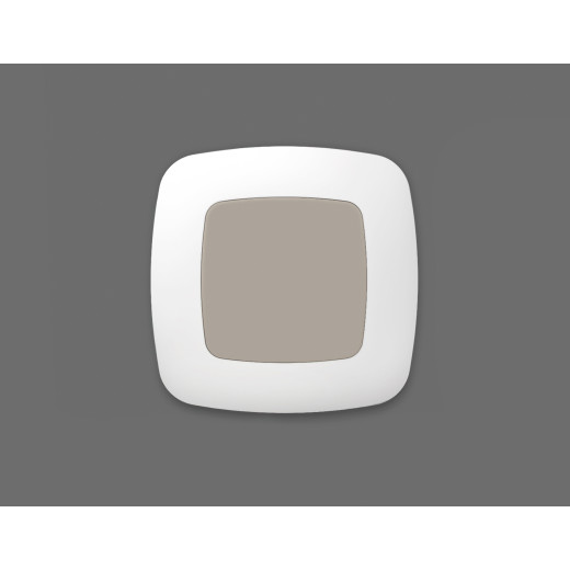 OP3760 Лицевая панель OMEGA (Серо-бежевый матовый) заглушка для суппорта QUANT