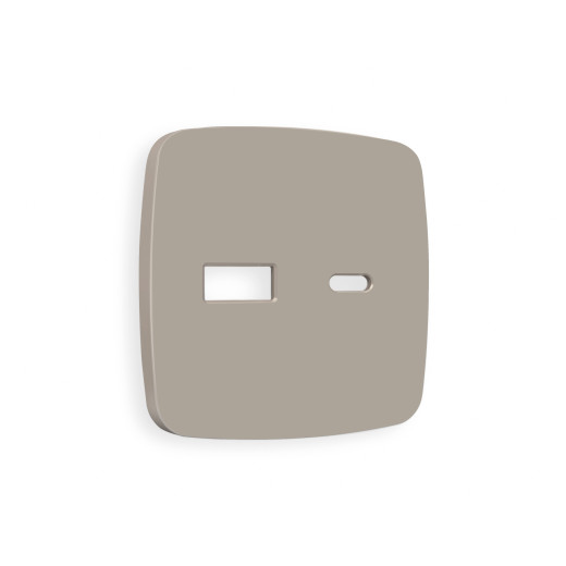 OP3710 Лицевая панель OMEGA (Серо-бежевый матовый) для розетки 2USB A+C QUANT