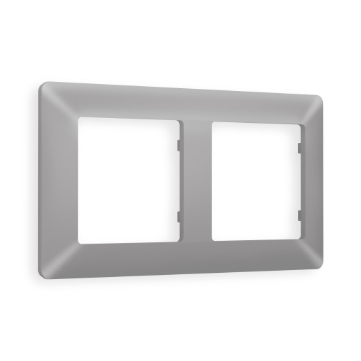 AF110502 Рамка ALFA Line (Сталь матовый) 2-ая