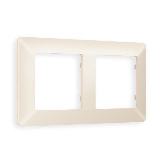 AF110332 Рамка ALFA Line (Бежевый матовый) 2-ая
