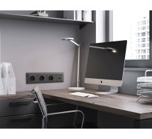 AF110802 Рамка ALFA Line (Графит Мягкое касание) 2-ая