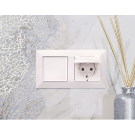 AF110202 Рамка ALFA Line (Жемчуг) 2-ая