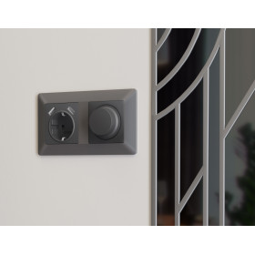 AF110652 Рамка ALFA Line (Антрацит серый) 2-ая