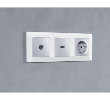 AF110103 Рамка ALFA Line (Белый глянец) 3-ая