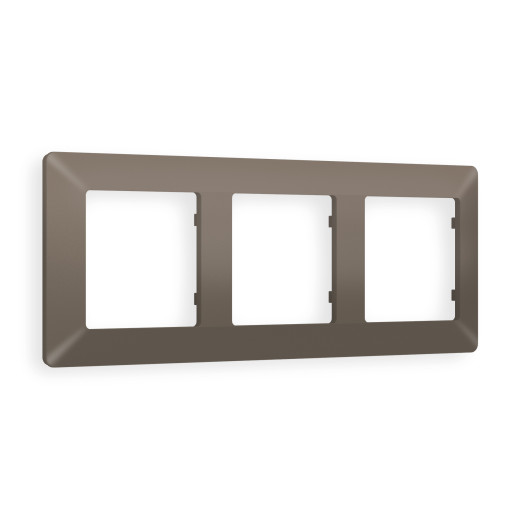 AF110633 Рамка ALFA Line (Темная бронза матовый) 3-ая