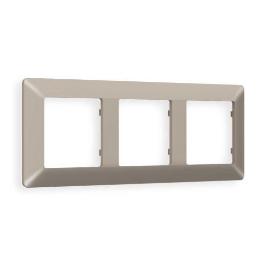 AF110363 Рамка ALFA Line (Серо-бежевый матовый) 3-ая