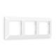 AF110123 Рамка ALFA Line (Белый матовый) 3-ая
