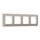 AF110364 Рамка ALFA Line (Серо-бежевый матовый) 4-ая