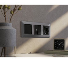 AF110504 Рамка ALFA Line (Сталь матовый) 4-ая