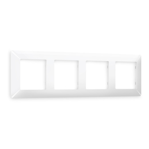 AF110104 Рамка ALFA Line (Белый глянец) 4-ая