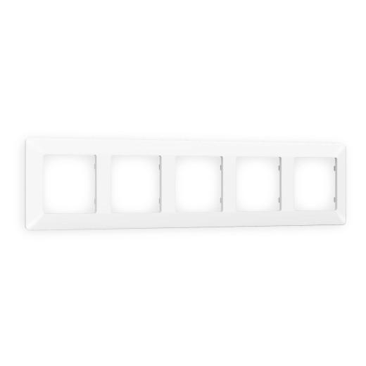 AF110125 Рамка ALFA Line (Белый матовый) 5-ая