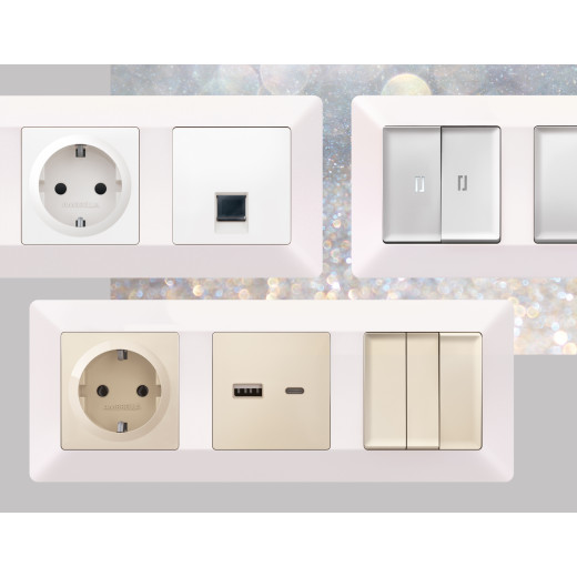 AF110205 Рамка ALFA Line (Жемчуг) 5-ая