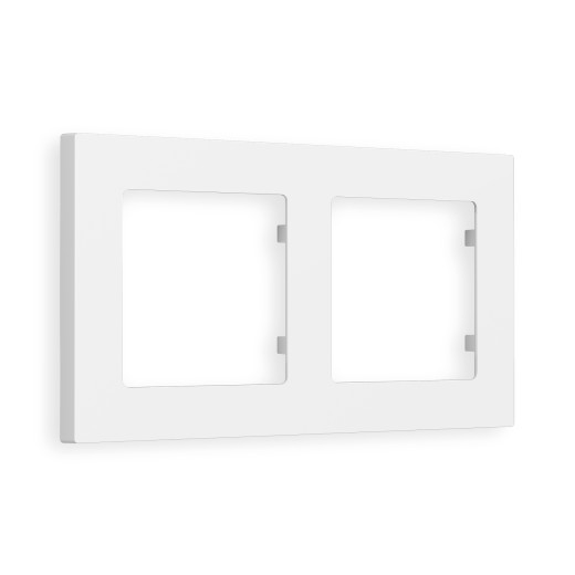 AF220122 Рамка ALFA Techno (Белый матовый) 2-ая