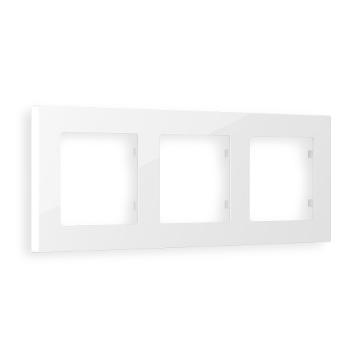 AF220103 Рамка ALFA Techno (Белый глянец) 3-ая