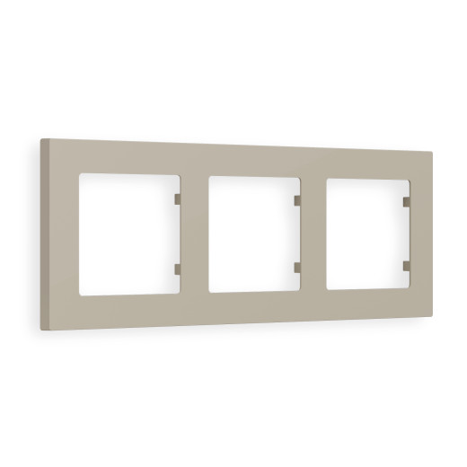 AF220363 Рамка ALFA Techno (Серо-бежевый матовый) 3-ая