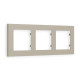 AF220363 Рамка ALFA Techno (Серо-бежевый матовый) 3-ая