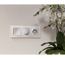 AF220333 Рамка ALFA Techno (Бежевый матовый) 3-ая