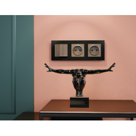 AF220703 Рамка ALFA Techno (Черный матовый) 3-ая