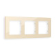 AF220303 Рамка ALFA Techno (Бежевый глянец) 3-ая