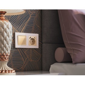 AF220203 Рамка ALFA Techno (Жемчуг) 3-ая