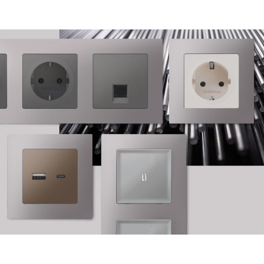 AF220503 Рамка ALFA Techno (Сталь матовый) 3-ая