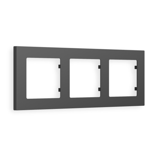 AF220803 Рамка ALFA Techno (Графит Мягкое касание) 3-ая