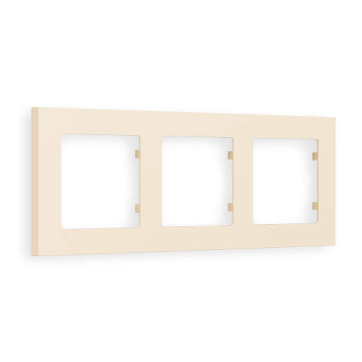 AF220333 Рамка ALFA Techno (Бежевый матовый) 3-ая