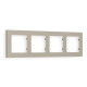 AF220364 Рамка ALFA Techno (Серо-бежевый матовый) 4-ая