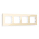 AF220304 Рамка ALFA Techno (Бежевый глянец) 4-ая