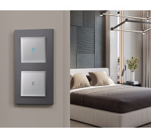 AF220654 Рамка ALFA Techno (Антрацит серый) 4-ая