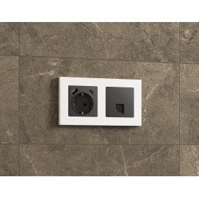 AF220124 Рамка ALFA Techno (Белый матовый) 4-ая