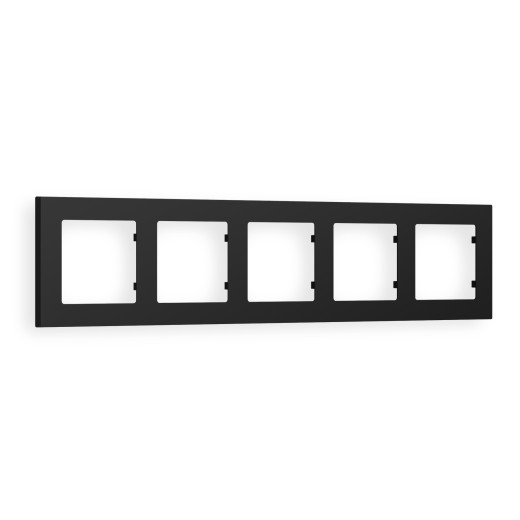 AF220705 Рамка ALFA Techno (Черный матовый) 5-ая