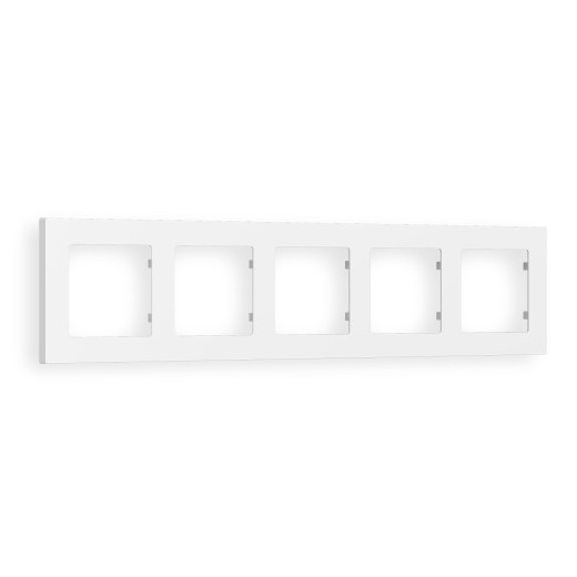 AF220125 Рамка ALFA Techno (Белый матовый) 5-ая