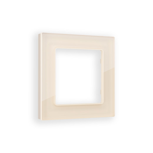 AF330301 Рамка ALFA Platos (Бежевый Стекло органическое) 1-ая