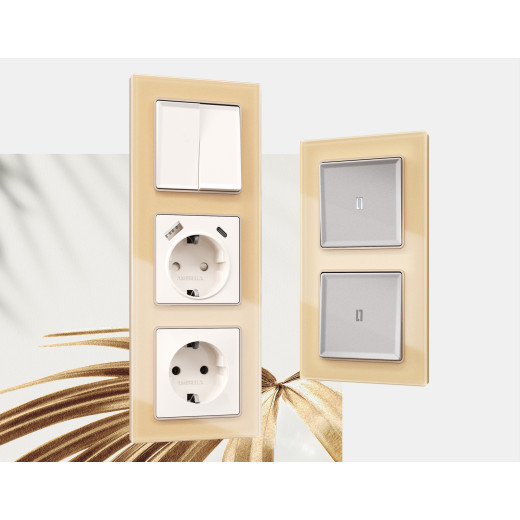 AF330601 Рамка ALFA Platos (Шампань Стекло органическое) 1-ая