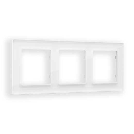 AF330103 Рамка ALFA Platos (Белый Стекло органическое) 3-ая