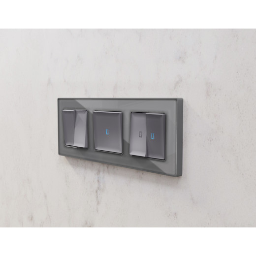 AF330503 Рамка ALFA Platos (Сталь Стекло органическое) 3-ая