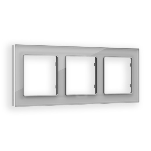 AF330403 Рамка ALFA Platos (Серебро Стекло органическое) 3-ая