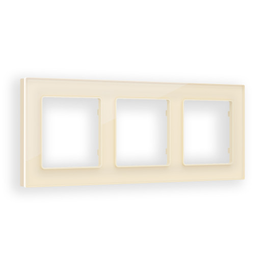 AF330303 Рамка ALFA Platos (Бежевый Стекло органическое) 3-ая
