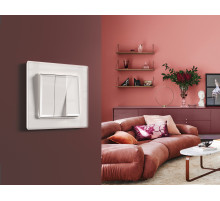 AF330104 Рамка ALFA Platos (Белый Стекло органическое) 4-ая