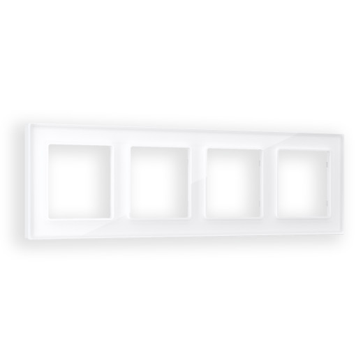 AF330104 Рамка ALFA Platos (Белый Стекло органическое) 4-ая