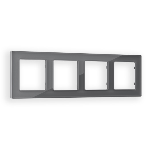 AF330654 Рамка ALFA Platos (Антрацит серый Стекло органическое) 4-ая