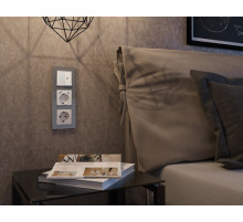 AF330654 Рамка ALFA Platos (Антрацит серый Стекло органическое) 4-ая