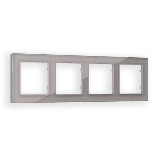 AF330504 Рамка ALFA Platos (Сталь Стекло органическое) 4-ая