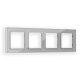 AF330404 Рамка ALFA Platos (Серебро Стекло органическое) 4-ая