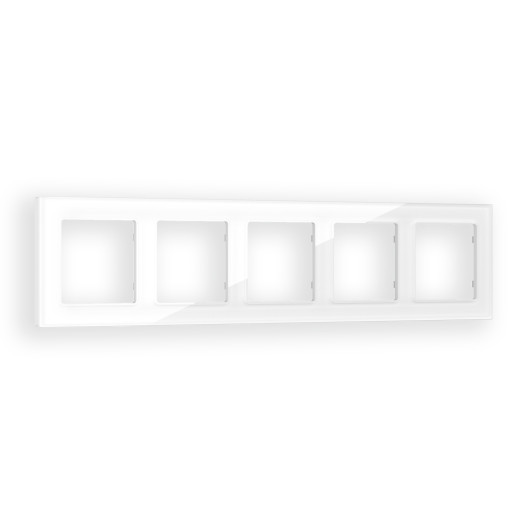 AF330105 Рамка ALFA Platos (Белый Стекло органическое) 5-ая