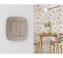 OF140361 Рамка OMEGA Ecta (Серо-бежевый матовый) 1-ая