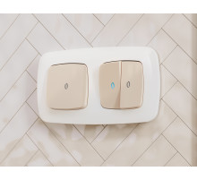 OF140101 Рамка OMEGA Ecta (Белый глянец) 1-ая