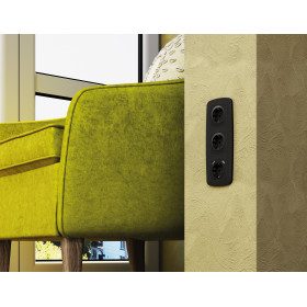 OF140702 Рамка OMEGA Ecta (Черный матовый) 2-ая