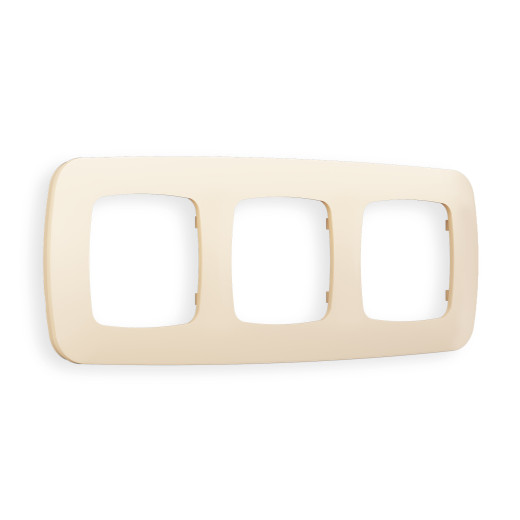 OF140333 Рамка OMEGA Ecta (Бежевый матовый) 3-ая